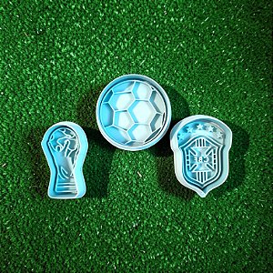 Cortadores e Marcadores 3d Kit Copa do Mundo Brasil