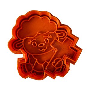 Cortador + Marcador - Ovelha com Cruz Páscoa