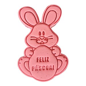 Cortador + marcador - Coelho Placa Feliz Páscoa 3