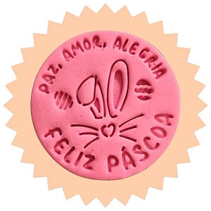 Cortador + Marcador - Feliz Páscoa Paz amor alegria