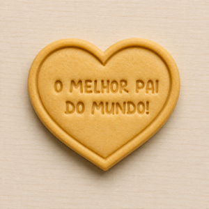 Cortador e Marcador 3D - Coração Melhor pai do Mundo