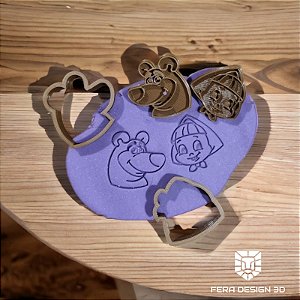 Cortador e Marcador - Kit Masha e Urso