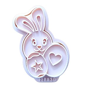 Cortador + Marcador - Coelho Páscoa 6
