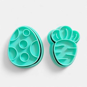 Cortador + Marcador - Ovo e Cenoura Páscoa