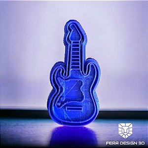 Guitarra instrumento (cortador e marcador)