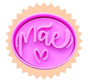 Cortadores e Marcador 3D Mãe Oval (Dia das Mães)