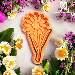 Cortador e Marcador 3D Flor Margarida 01