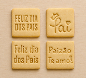 Cortadores e Marcadores 3d - Kit placas Dia dos Pais (Feliz Dia)