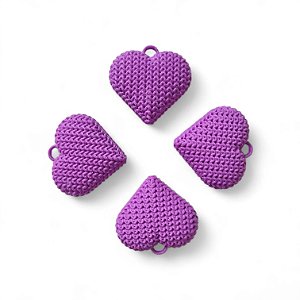 Kit Pingentes de Coração (Chaveiro e Bijouterias)