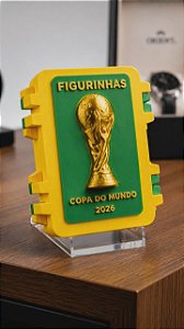 Não personalizável - Amarela - Caixinha para figurinhas da copa do mundo 2026