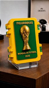 Não personalizável - Amarela - Caixinha para figurinhas do Mundial de Futebol 2026