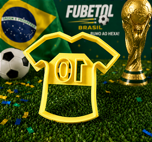 Cortador e Marcador em 3D - Camisa 10 (Copa Brasil)