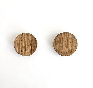 Puxador Redondo Ondas em madeira