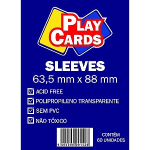 Sleeve FIT 63,5X88mm Play Cards PCT60