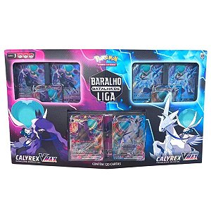 Box de Cartas Pokémon - Calyrex Vmax - Batalha de Liga Pokémon