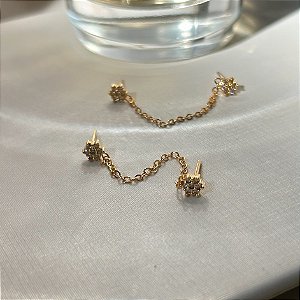 Brinco Ear Line Flor