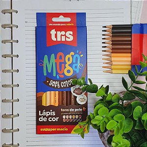 Lápis de cor Mega Soft Color - Tons de Pele | TRIS