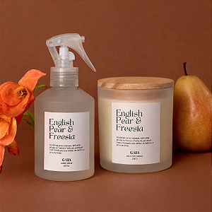 Kit Vela e Home Spray English Pear & Freesia