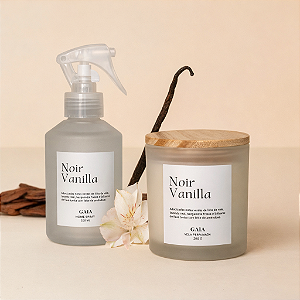 Kit Vela e Home Spray Noir Vanilla