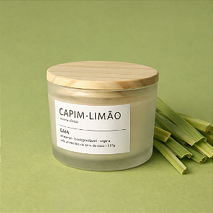 Vela Aromática Capim-limão 100g