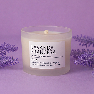 Vela Aromática Lavanda Francesa 100g