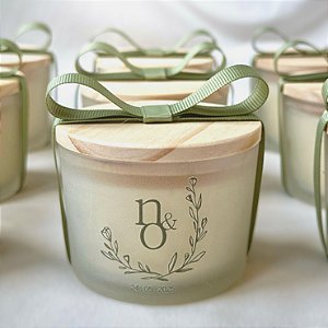 Vela Aromática Personalizada Vidro Fosco 100g - Personalize