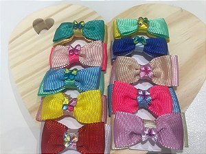 Laço duplo gravatinha, c/ 10 und, tam M