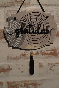 Placa Gratidão