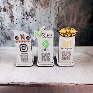 Plaquinha QR CODE