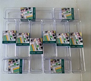 Kit gaveta de cozinha em acrílico