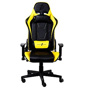 Cadeira Gamer 1STPLAYER FK2 Black and Yellow - FK2BLACKANDYELLOW