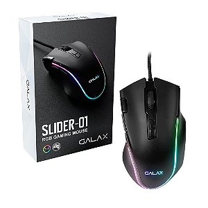 Mouse Gamer GALAX SLIDER-01, 7200 DPI, 8 botões programáveis - MGS01IA18RG2B0