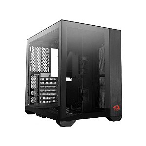 Gabinete Gamer Lian Li - Redragon O11DYNAMIC Mini Preto - O11DMINI-RD-X