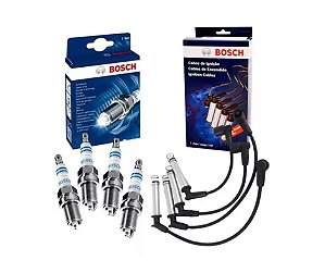 Kit Cabos E Velas bosch Corsa Sedan Joy Flex 1.0 8v 2005-2007