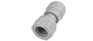 Conector Engate Rápido DM Fit para Chopeira Rosca Fêmea 1/4" x 3/8" Tubo