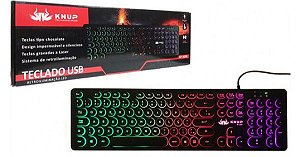 Teclado Semi Mecanico Gamer  KNUP 2059