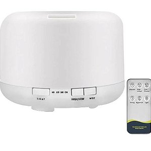 Difusor e Umidificador de Ar Elétrico com 500ML  Cor Branco