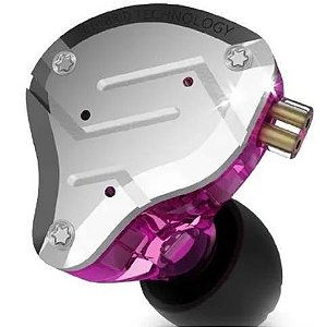 Fone Retorno de palco sem Microfone  Kz-Zs10 Pro Cor Roxo