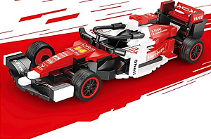 Carrinho Fórmula 1 Vermelho Brinquedo Educativo Com 238pcs