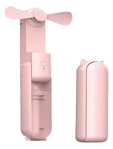 Ventilador de Mão Portátil Silencioso Com Power Bank