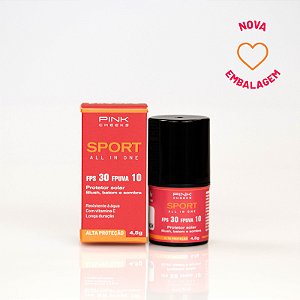 Blush Batom e Sombra 3 em 1 com Protetor Solar FPS30 4,5g - Pink Cheeks