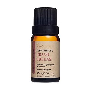 Óleo Essencial Cravo Folhas 10ml - Via Aroma