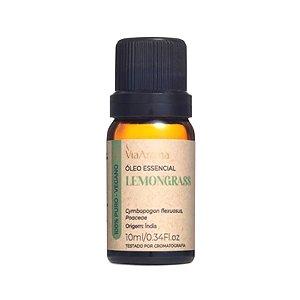 Óleo Essencial Lemongrass (Capim-limão) Via Aroma - 10ml