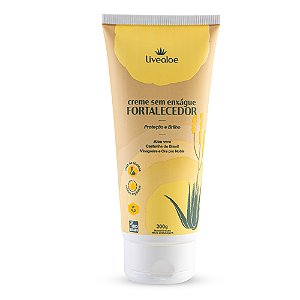 Creme capilar sem enxágue fortalecedor 200ml - LiveAloe