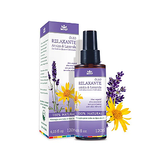 Óleo relaxante arnica e lavanda 120ml - WNF
