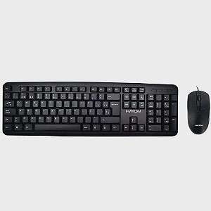 Kit Teclado e Mouse Com Fio Hayom - Home Office