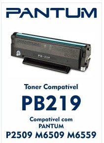 Toner Compatível Elgin Pantum PB219 1,6K | P2509 | P2509W | M6509 | M6509NW | M6559N | M6559NW | M6609N | M6609NW Ares