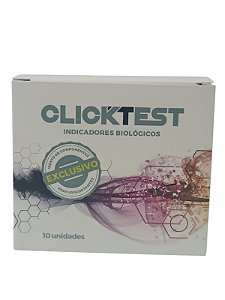 Clicktest Indicador Biologico Vapor Color 24H Maxximed - 10 und