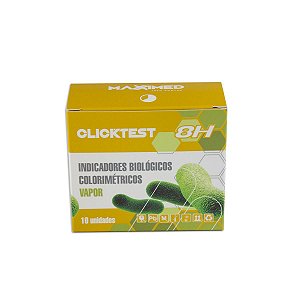 Clicktest Indicador Biologico Vapor Color 8H Maxximed - 10 und