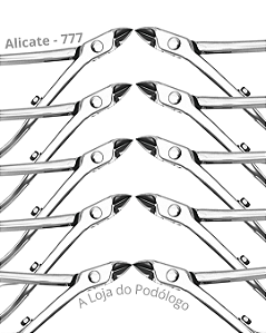 Kit Alicate de Cutícula Mundial 777 Inox – 10 Unidades